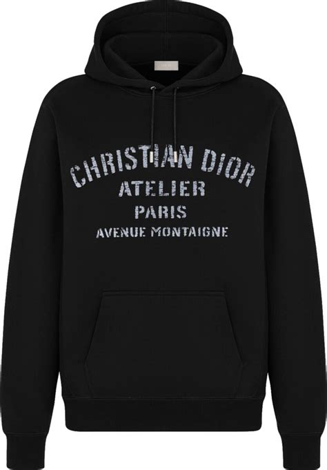 dior atelier hoodie black|christian Dior hoodie men's.